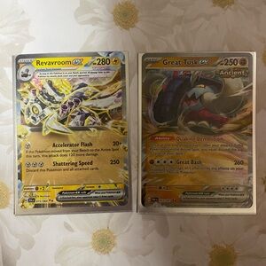 Pokemon cards Shrouded fable and Paldean fates